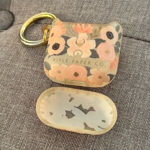 Casemate Rifle Paper Co. Peach Floral Earbud Case Set